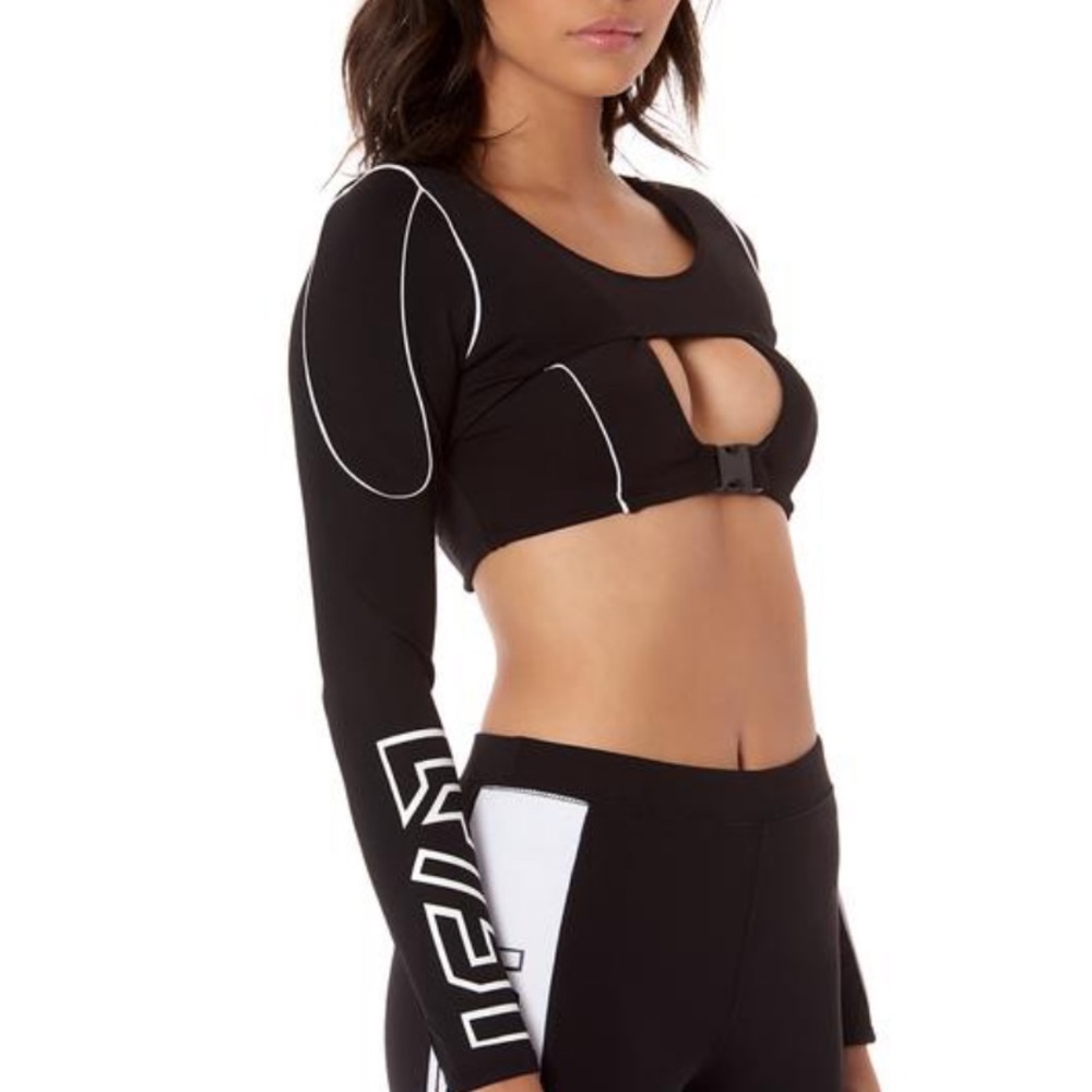 never worn LF black cutout top